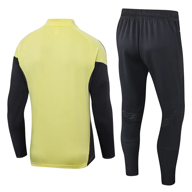 2025-2026 Real Madrid Light yellow Half-Pull Training Suit Football Shirt 1:1 Thai Quality Set - Image 2