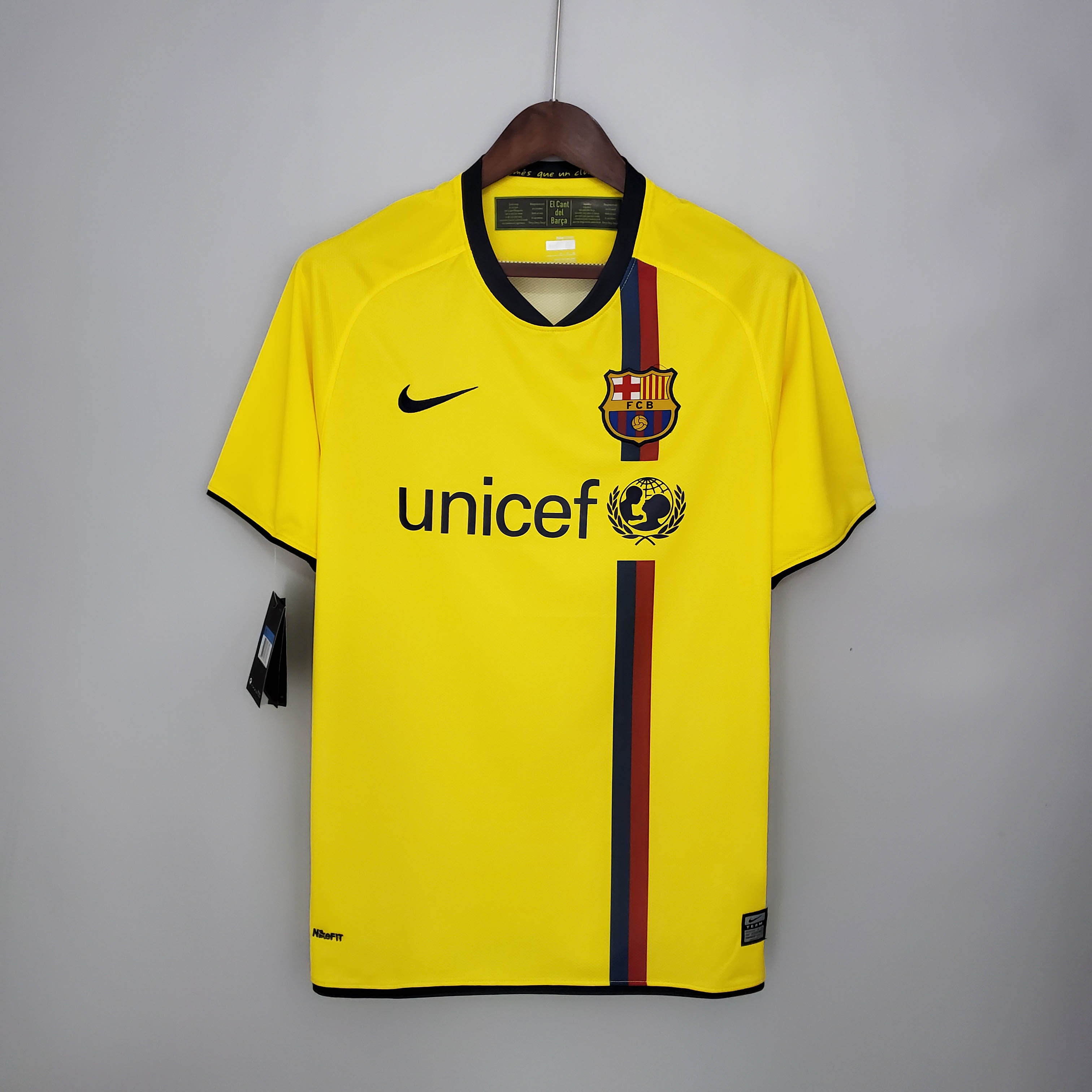 2008/2009 Retro Barcelona Visitante Camiseta de fútbol Calidad tailandesa 1:1