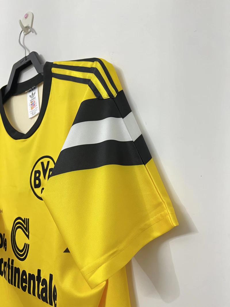 1989 Ретро Dortmund Домашняя Футбольная футболка Тайское качество 1:1 — изображение 4