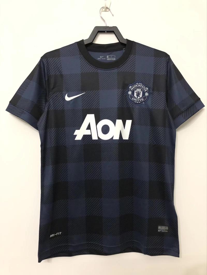 2013/2014 Retrô Manchester United Fora Camisa de futebol Qualidade tailandesa 1:1