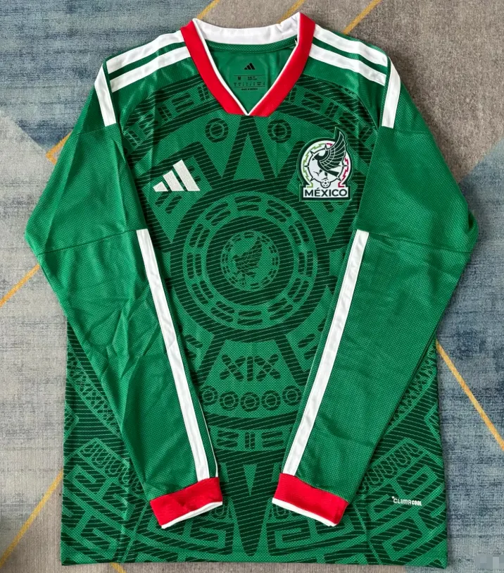 2026-2027 Mangas largas México Local Camiseta de fútbol Calidad tailandesa 1:1