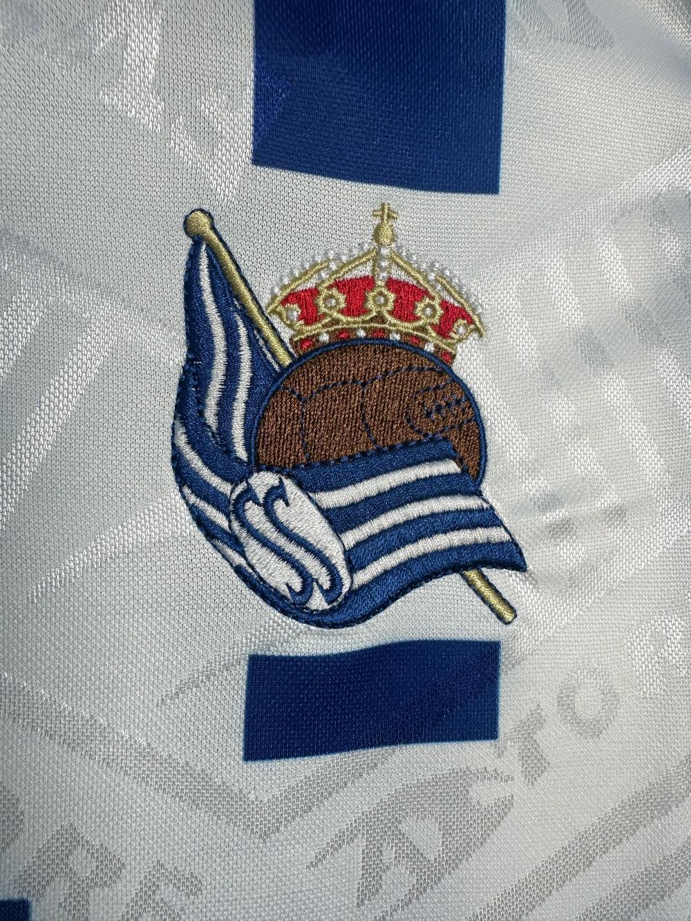 1994-1995 Retro Real Sociedad İç saha Futbol forması 1:1 Tayland kalitesi - Görsel 6
