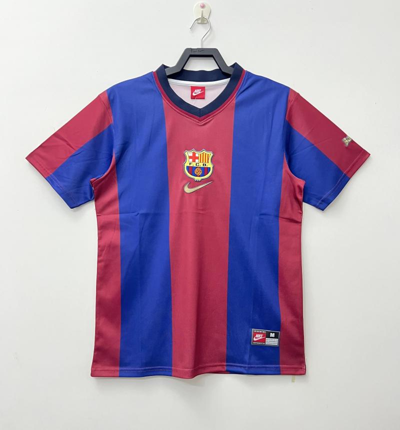1998/1999 复古 巴塞罗那 主场 足球球衣 1:1 泰版品质