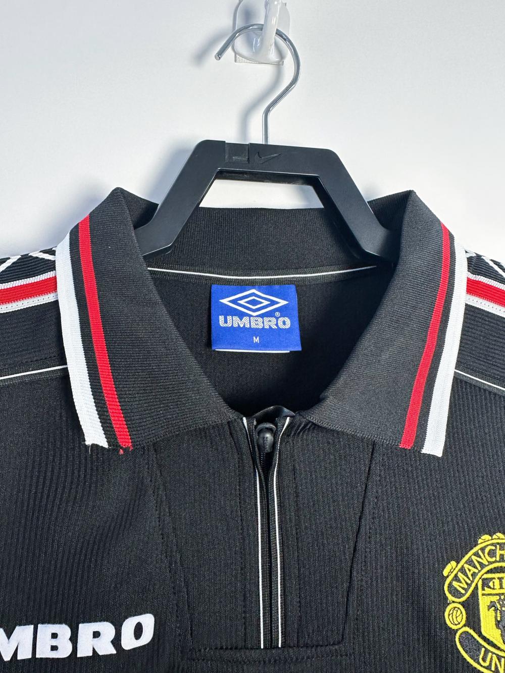 1998-1999 Retro Manga larga Manchester United Visitante Camiseta de fútbol Calidad tailandesa 1:1 - Imagen 3