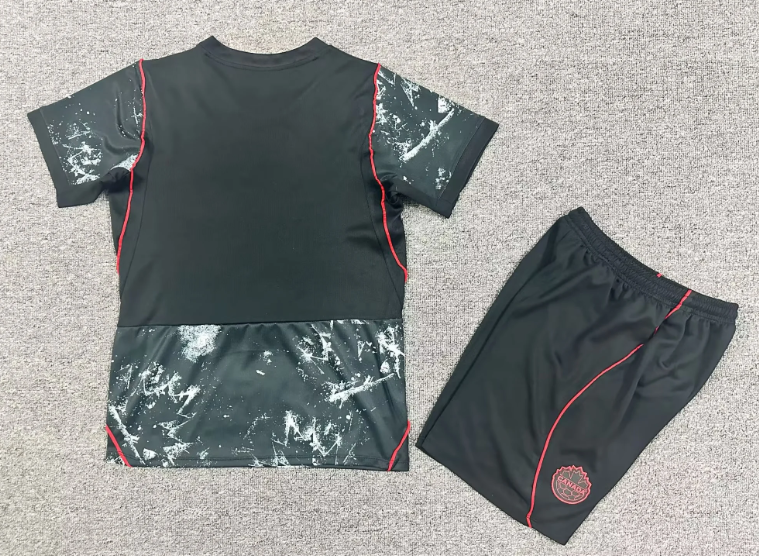 2026 Kanada Nationalmannschaft Auswärts Fußballtrikot 1:1 Thai-Qualität Kindergröße – Bild 3