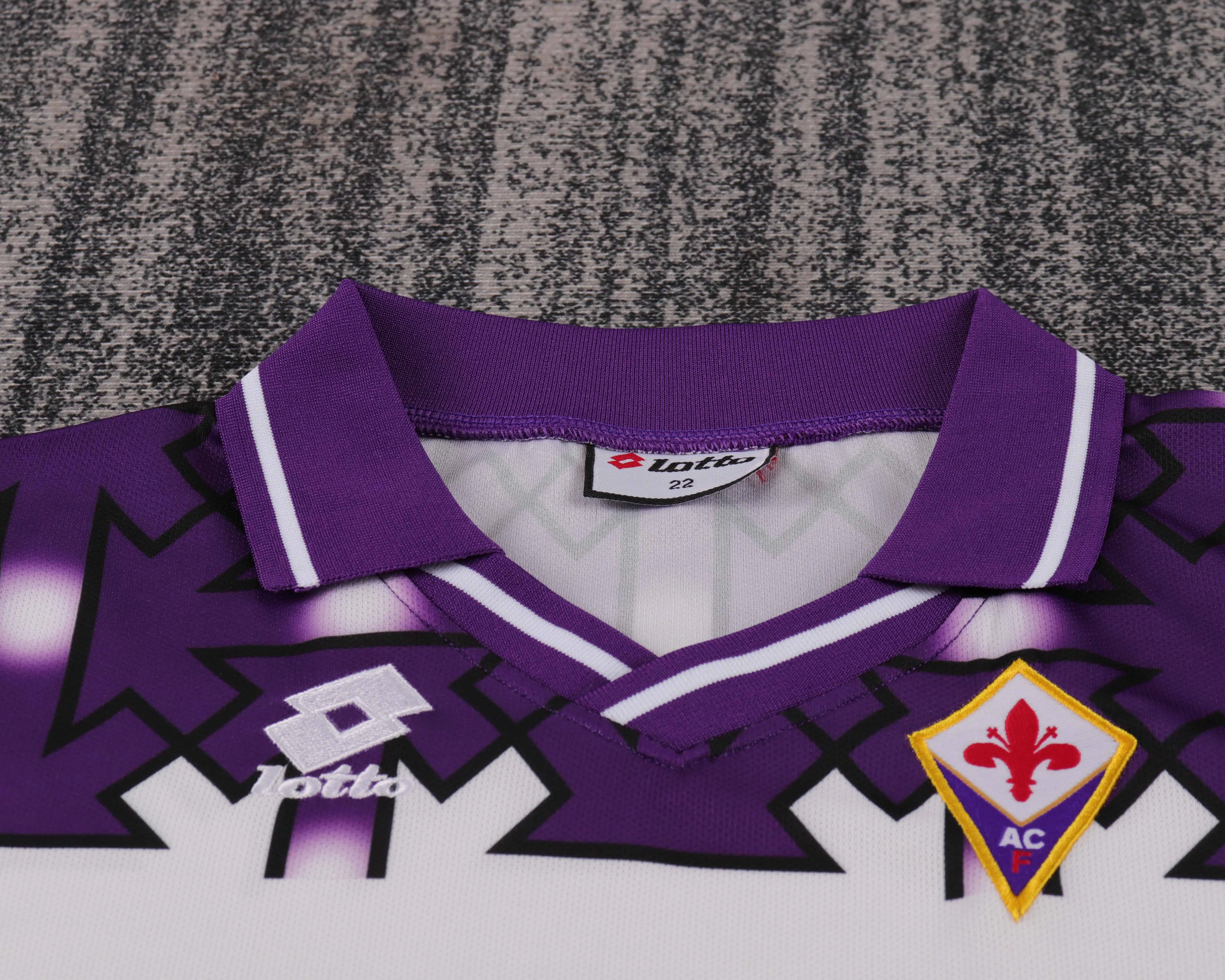 1992-1993 Retro Fiorentina Auswärts Fußballtrikot 1:1 Thai-Qualität Kindergröße – Bild 3