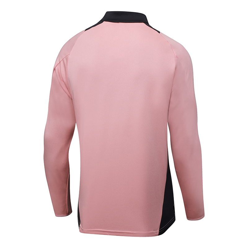2024/2025 Real Madrid Rosa Schwarz Halbreißverschluss-Trainingsanzug Fußballtrikot 1:1 Thai-Qualität Set – Bild 5
