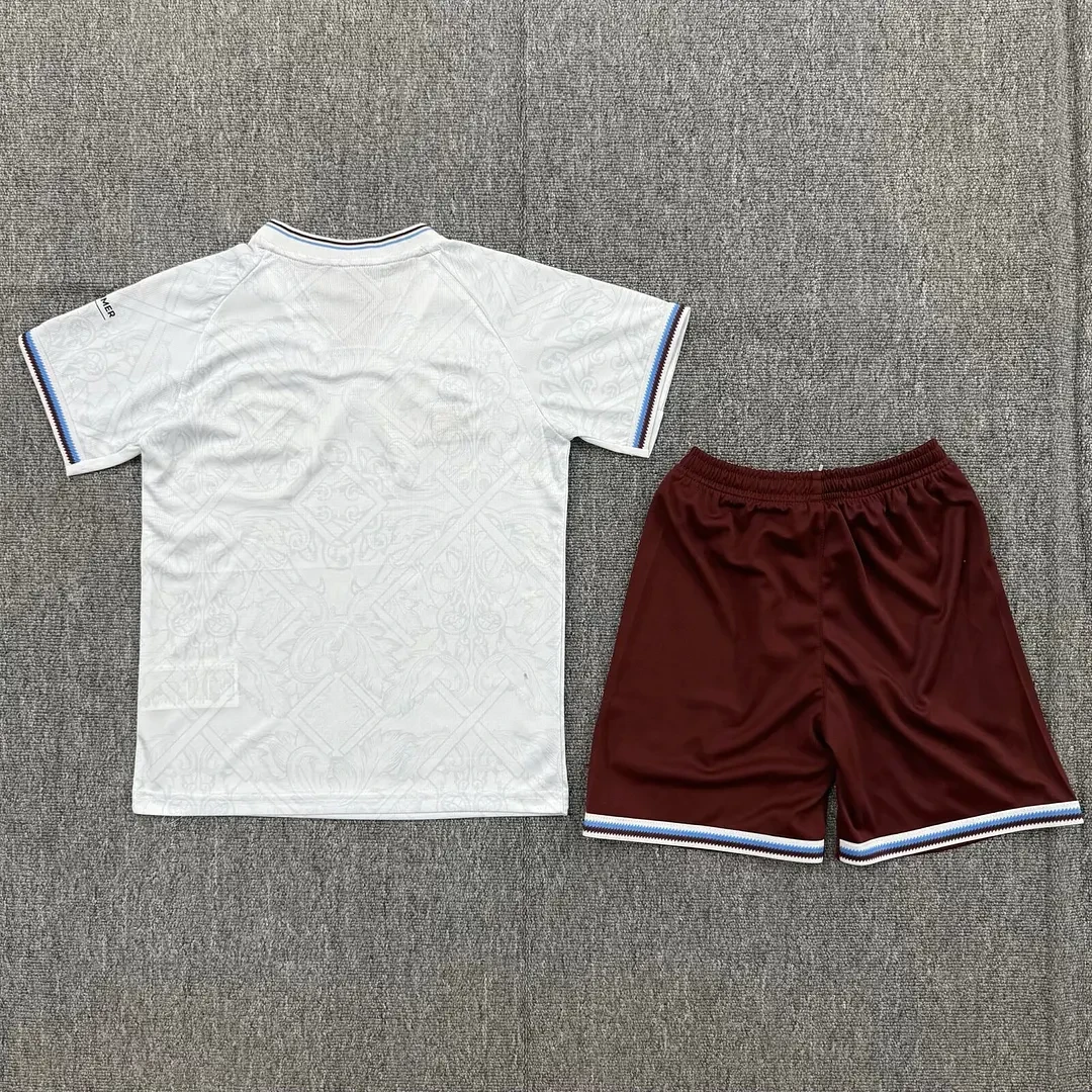 2026-2027 West Ham Trasferta Maglia da calcio Qualità thai 1:1 Taglia bambino - immagine 2