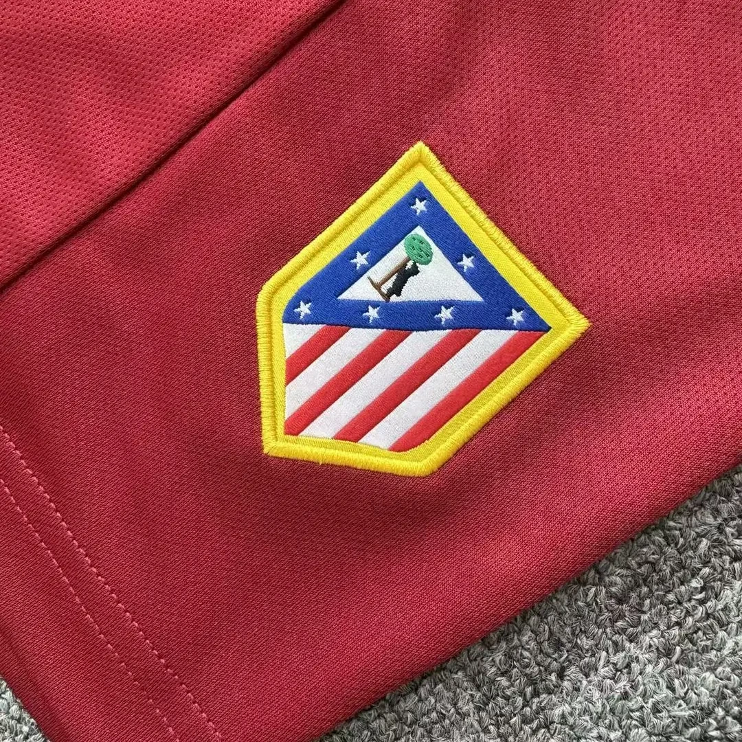 2004-2005 Retro Lange mouw Atletico Madrid Uit Voetbalshirt 1:1 Thaise kwaliteit Kindermaat - Afbeelding 6