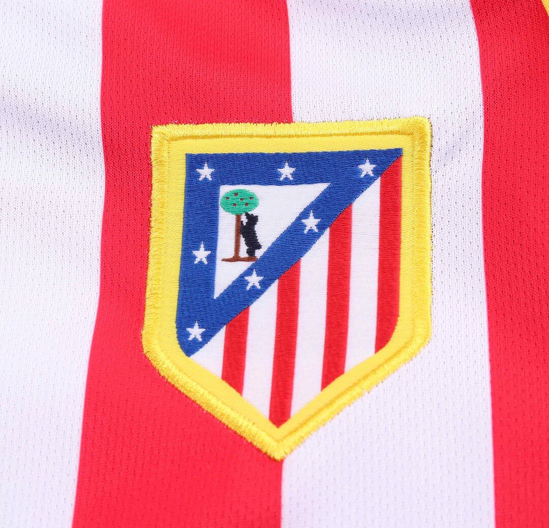 2004-2005 Retrô Manga longa Atletico Madrid Casa Camisa de futebol Qualidade tailandesa 1:1 Tamanho infantil - Image 7