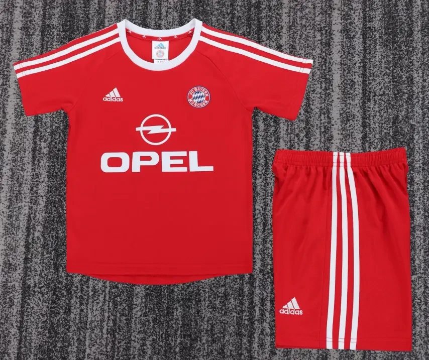 2001/2002 Retro Bayern Munich Europa League Home Football Shirt 1:1 Thai Quality Kids Size