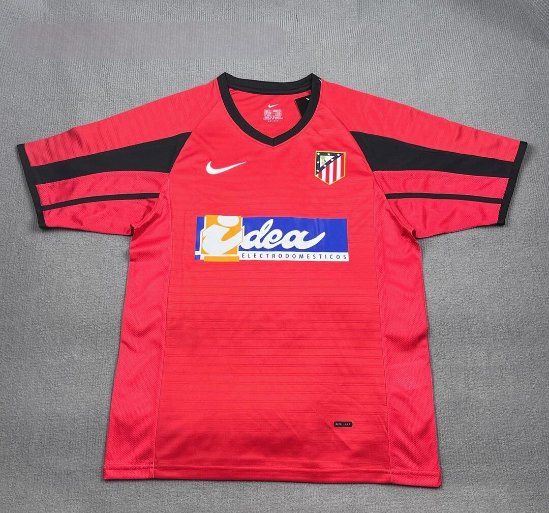 2001-2002 Retrô Atletico Madrid Fora Camisa de futebol Qualidade tailandesa 1:1