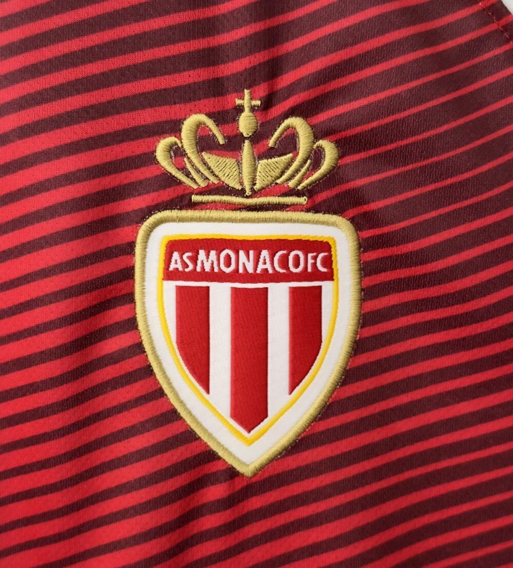 2016/2017 Retro AS Monaco Domowa(Liga Mistrzów Wersja)Koszulka piłkarska Jakość tajska 1:1 - obrazek 6