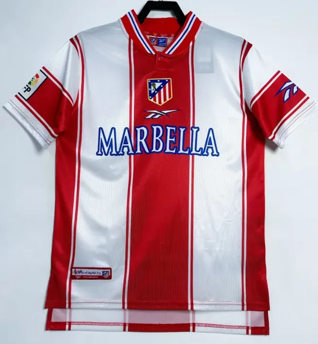 1999/2000 Retro Atletico Madrid Home Football Jersey 1:1 Thai Quality