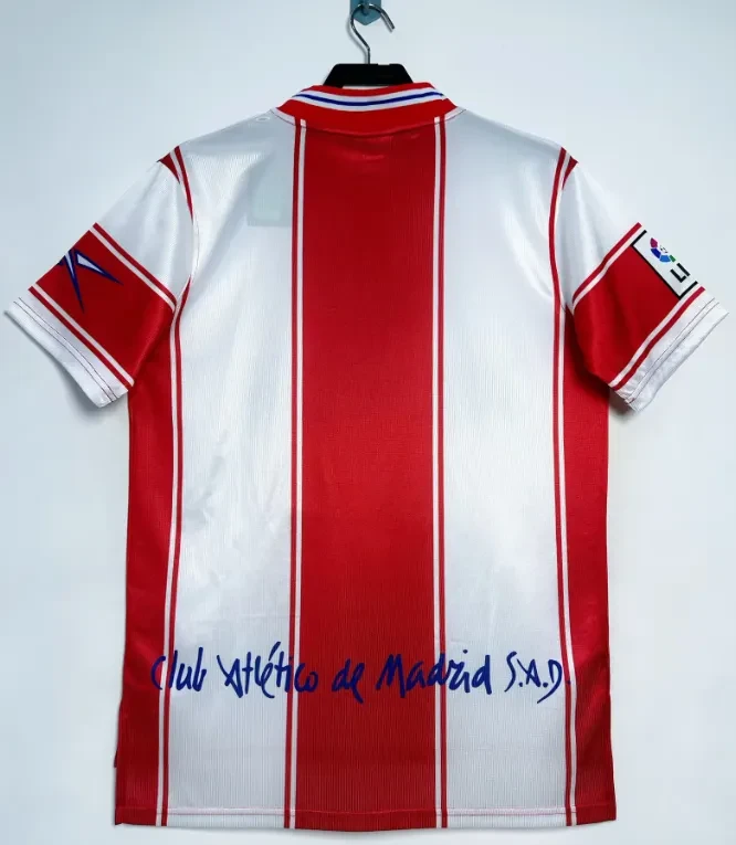 1999/2000 Retro Atletico Madrid Home Football Jersey 1:1 Thai Quality - Image 2