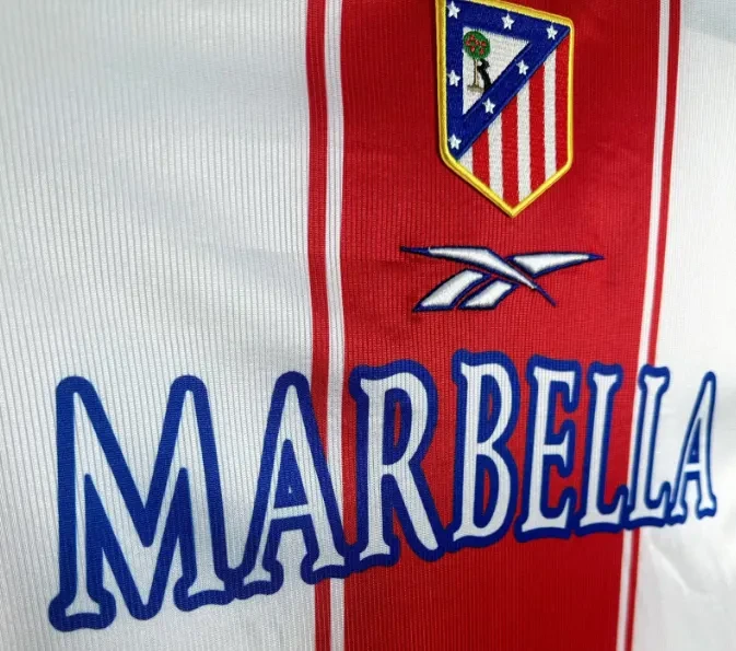 1999/2000 Retro Atletico Madrid Home Football Jersey 1:1 Thai Quality - Image 4