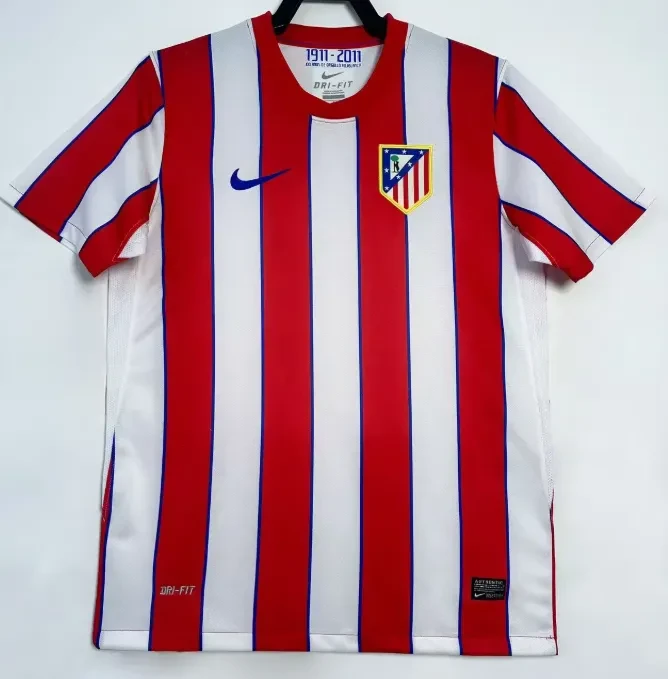 2011/2012 Retro Atletico Madrid Home Soccer Jersey 1:1 Thai Quality