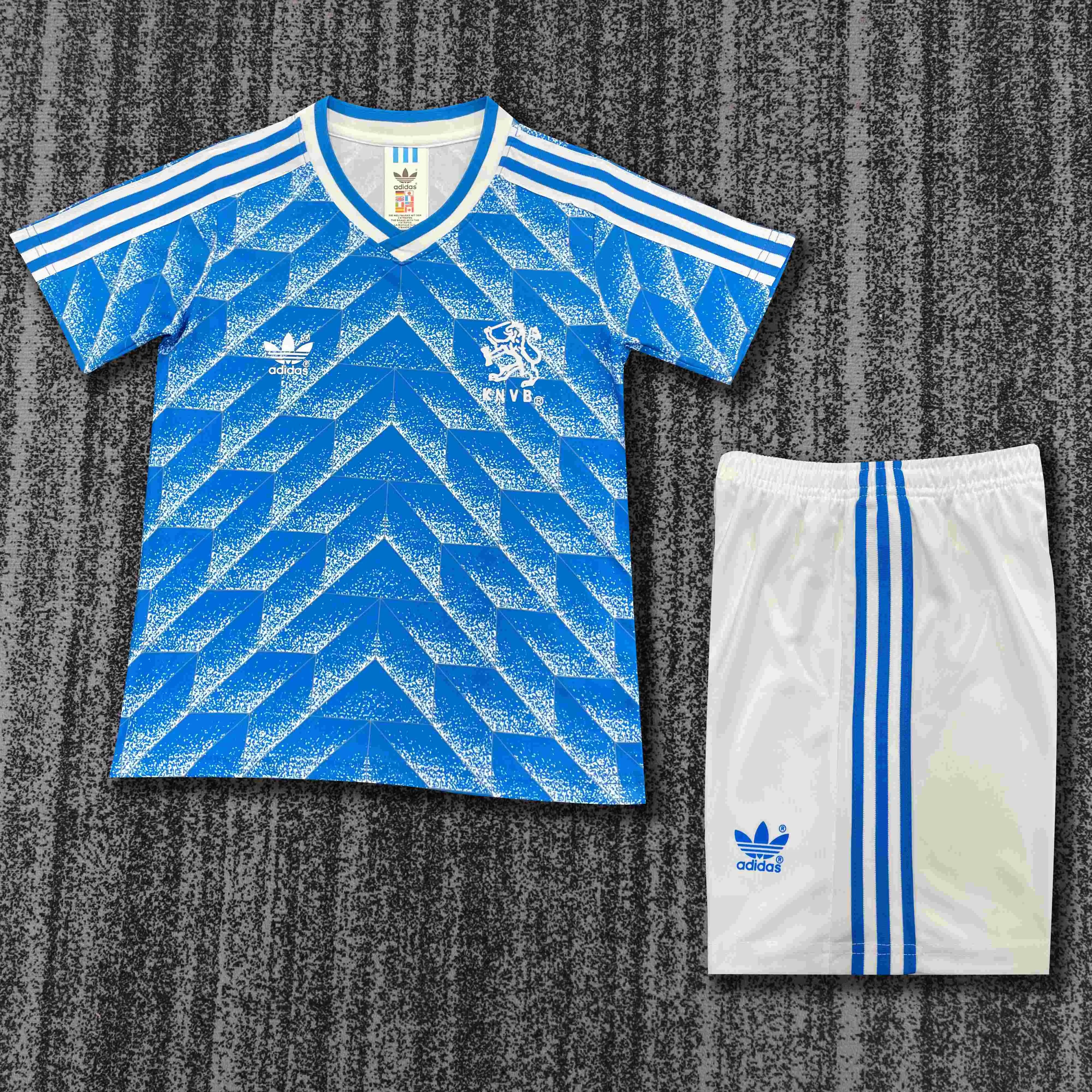 1988 Retro Niederlande Auswärts Fußballtrikot 1:1 Thai-Qualität Kindergröße