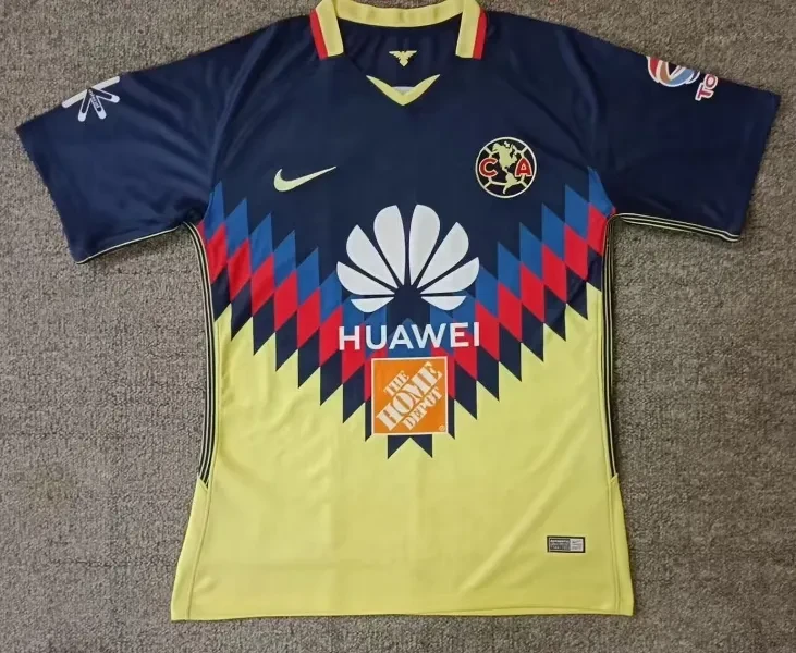 2018 Retro CF América Local Corteiz Camiseta Calidad tailandesa 1:1