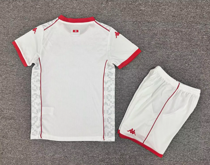 2026-2027 Tunesië Nationaal elftal Uit Voetbalshirt 1:1 Thaise kwaliteit Kindermaat - Afbeelding 2