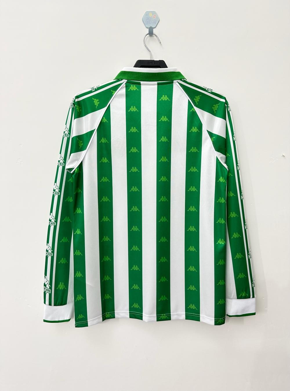 1995/1997 Retro Real Betis Thuis Voetbalshirt Lange mouw 1:1 Thaise kwaliteit - Afbeelding 2