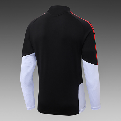 2026/2027 Arsenal Agasalho meia-ziper Preto Camisa de futebol Qualidade tailandesa 1:1 - Image 5