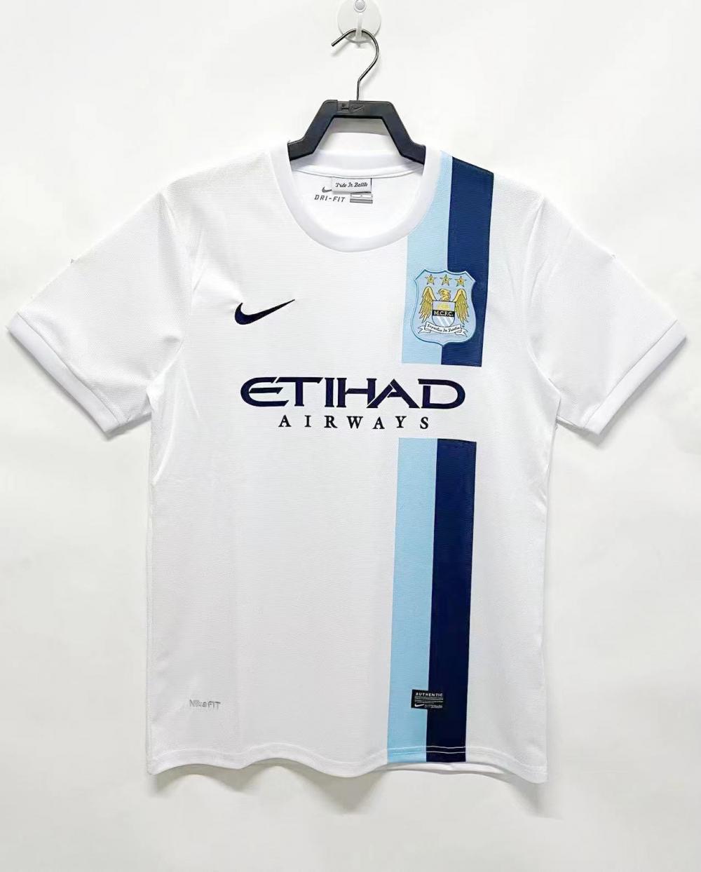 2013-2014 Retro Manchester City Drittes Auswärts Fußballtrikot 1:1 Thai-Qualität