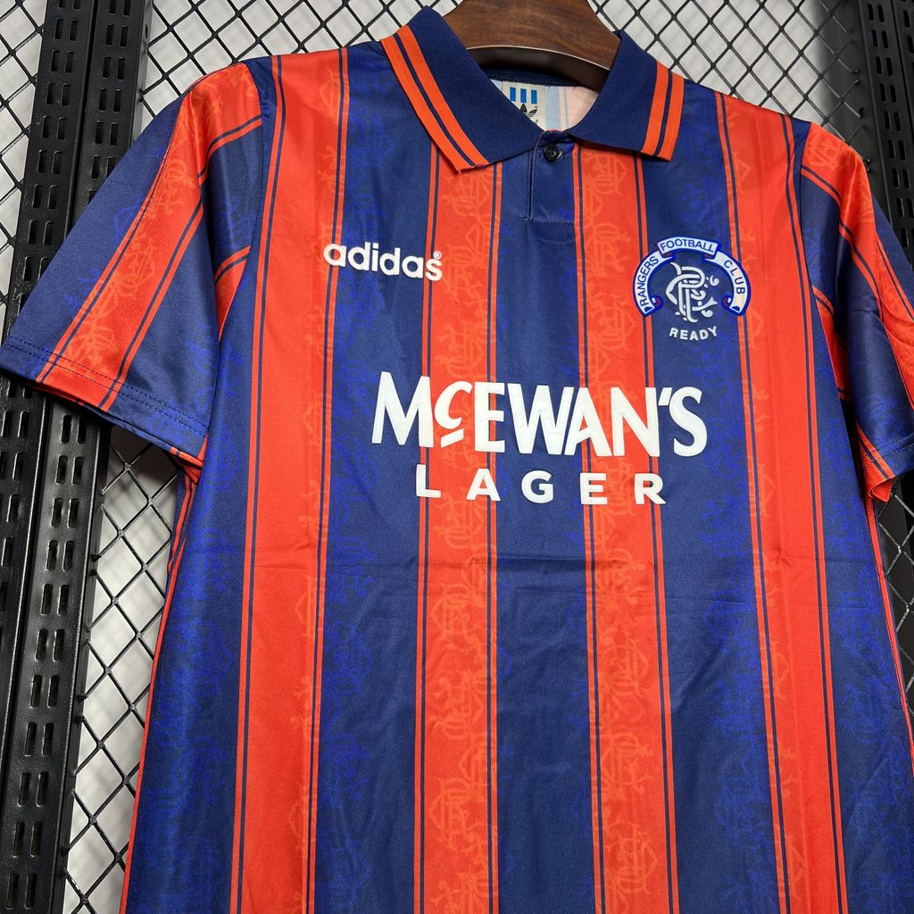 1993/1994 Retro Rangers Auswärts Fußballtrikot 1:1 Thai-Qualität – Bild 7
