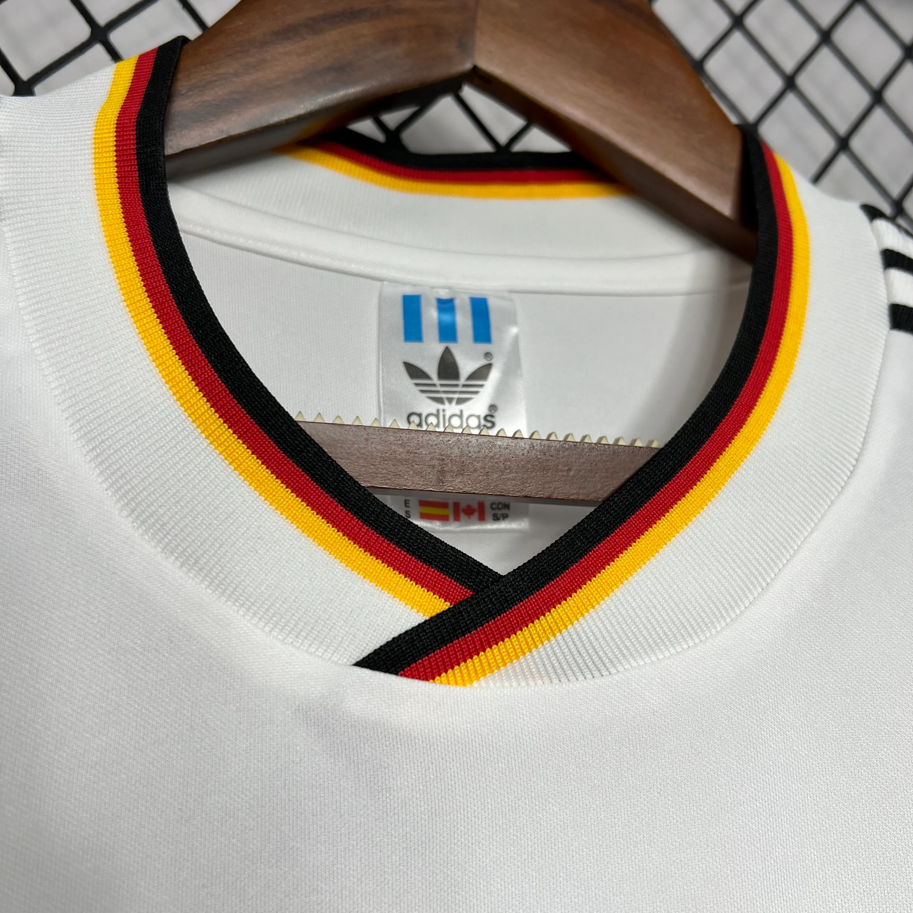 1986 Retro Soccer Jersey Germany Home - Image 7