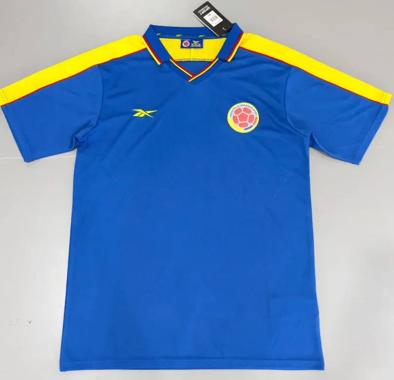 1998 Retro Kolumbia Wyjazdowa Koszulka piłkarska Jakość tajska 1:1