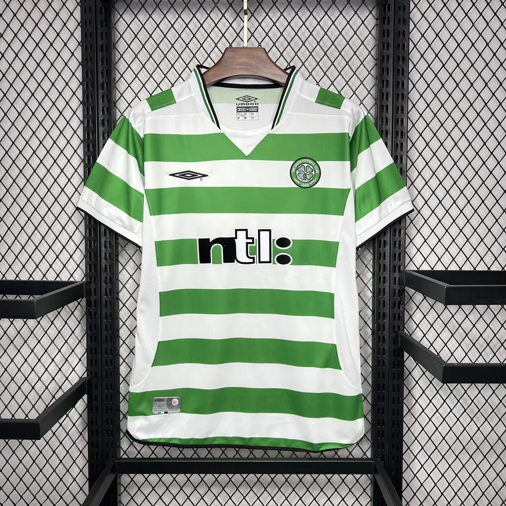 2001/2002 Retro Celtic Casa Maglia da calcio Qualità thai 1:1