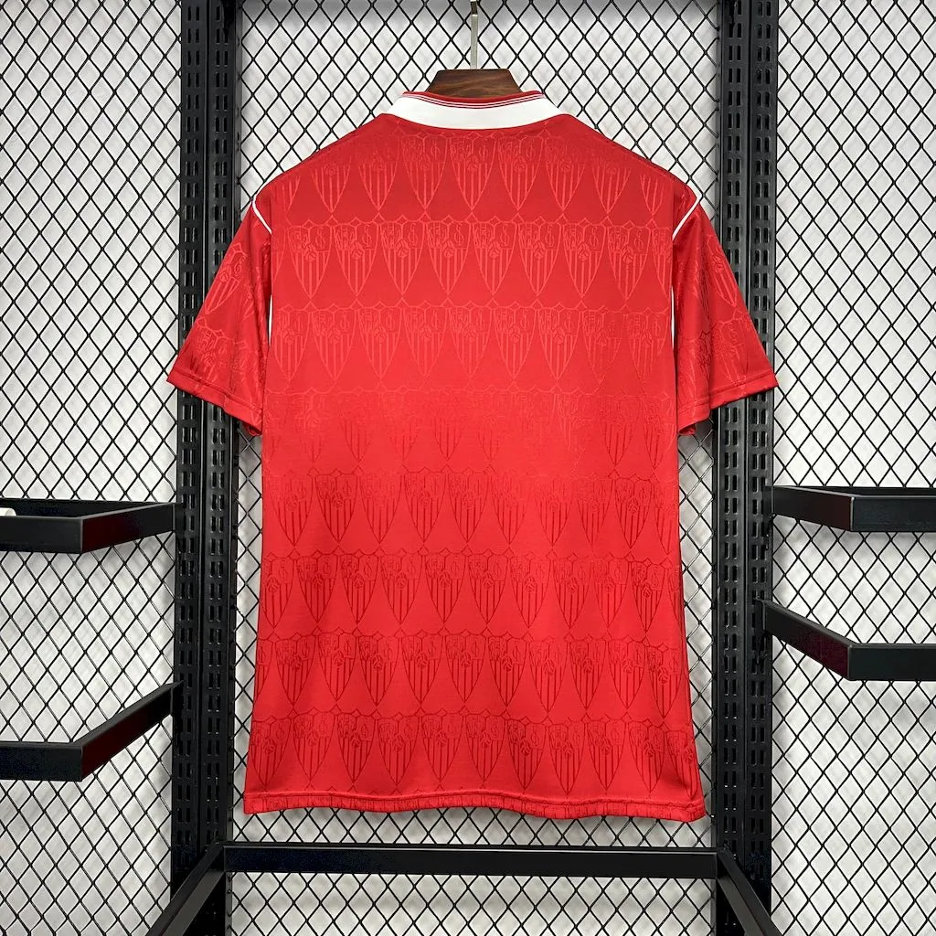 1991/1992 Retrô Sevilla Fora Camisa de futebol Qualidade tailandesa 1:1 - Image 2
