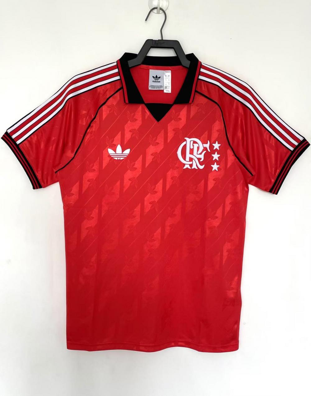 2024-2025 Retro Anma Flamengo İç saha Futbol forması 1:1 Thai Qualit