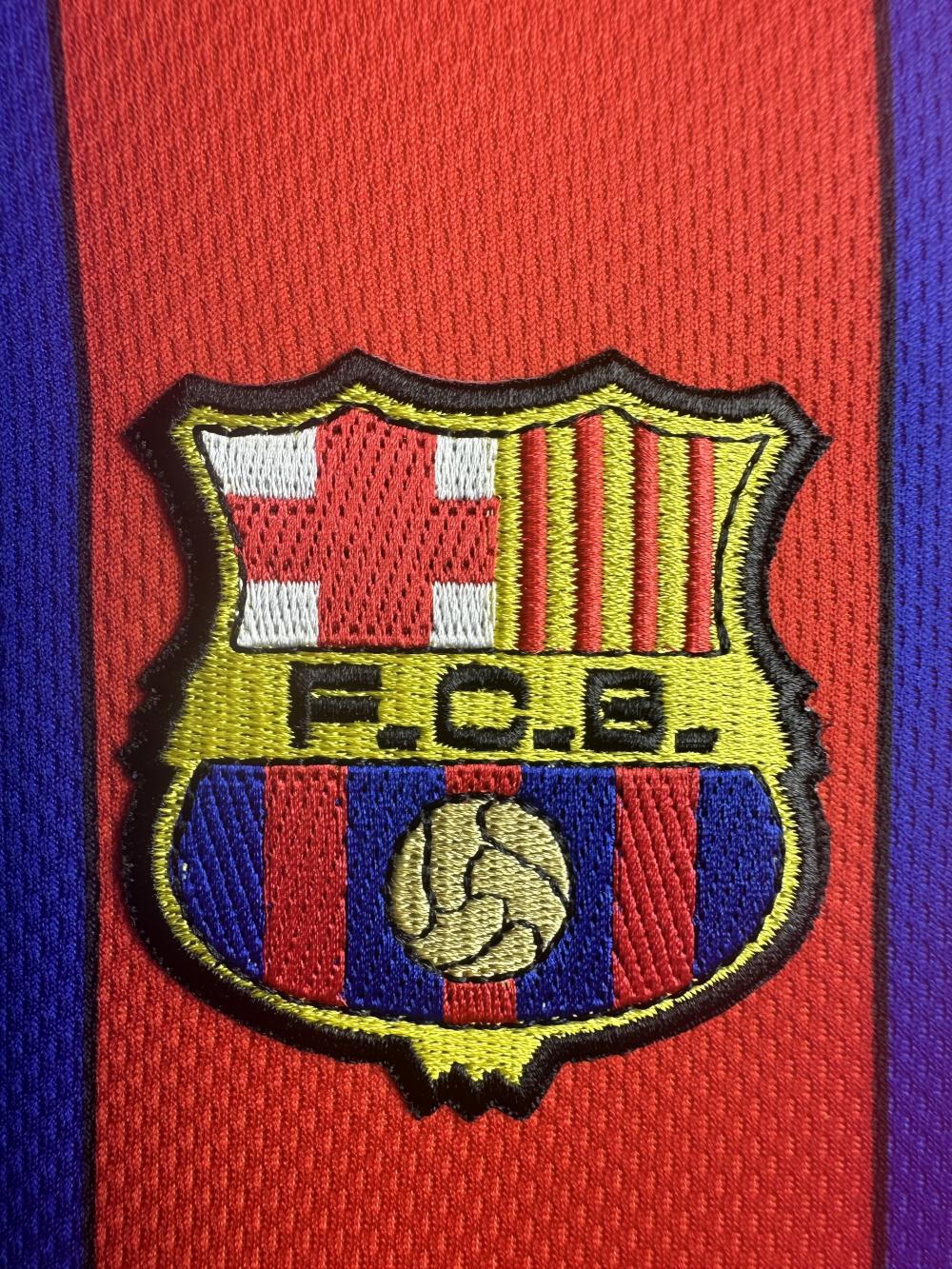 1997/1998 Retrô Barcelona Casa Camisa de futebol Qualidade tailandesa 1:1 - Image 7
