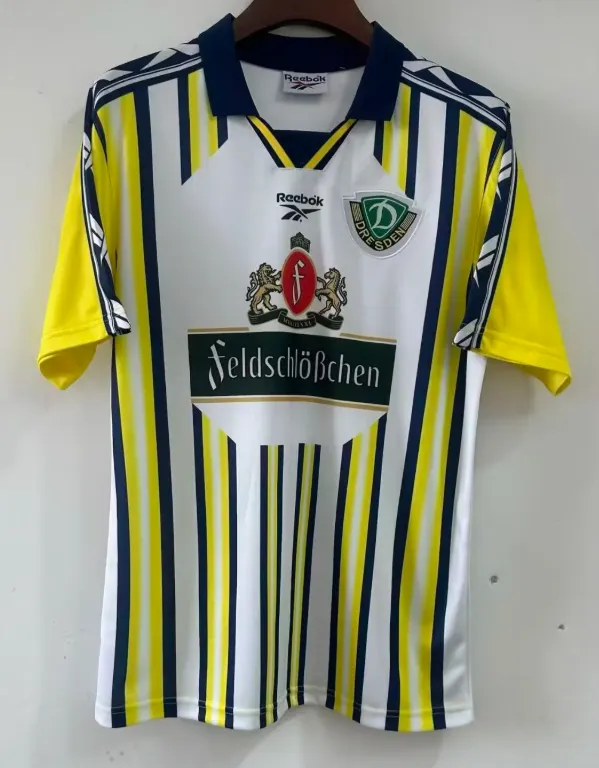 1998/1999 Ретро G Dynamo Dresden Домашняя Футбольная футболка Тайское качество 1:1