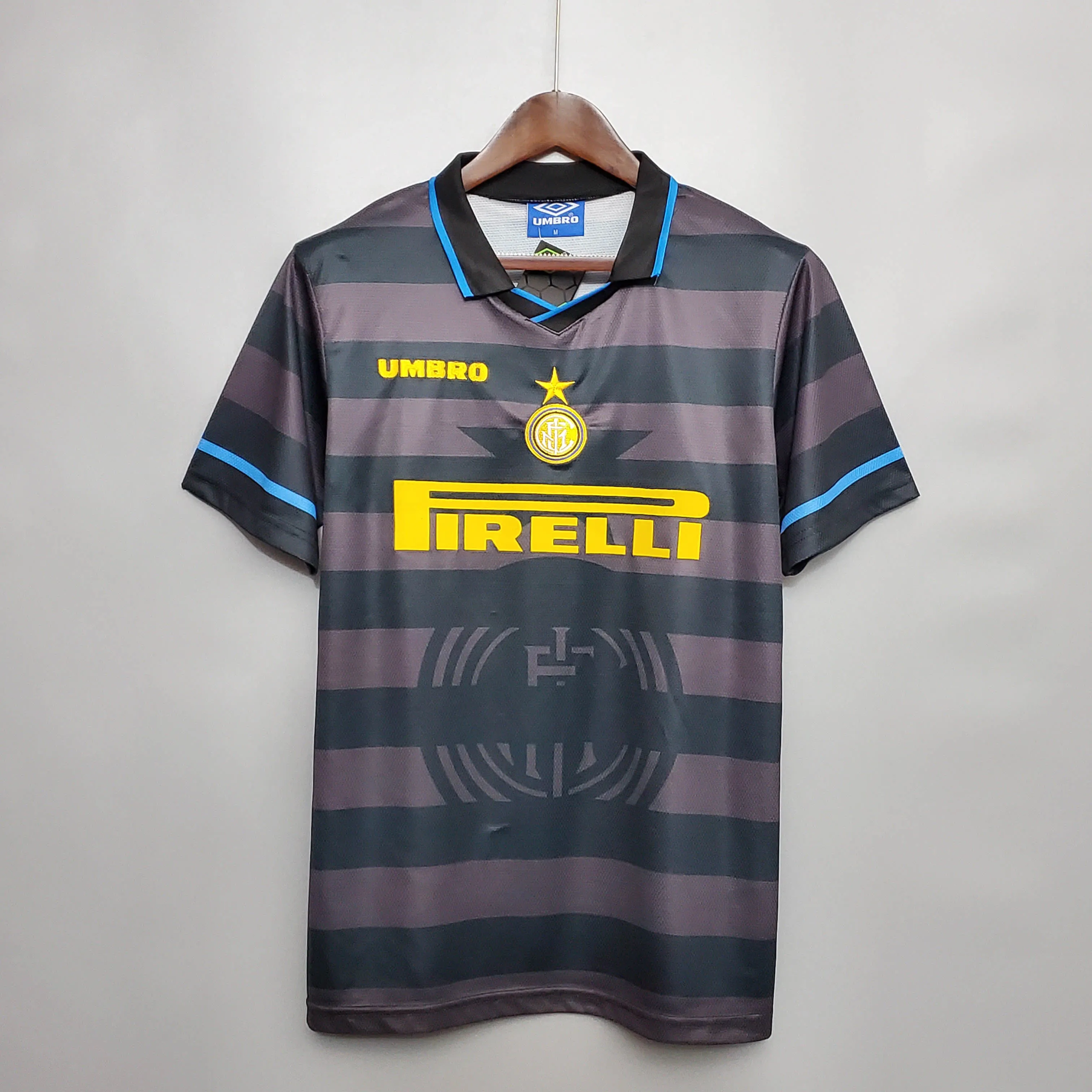 1997/1998 Retro Internazionale Milan Auswärts Fußballtrikot 1:1 Thai-Qualität