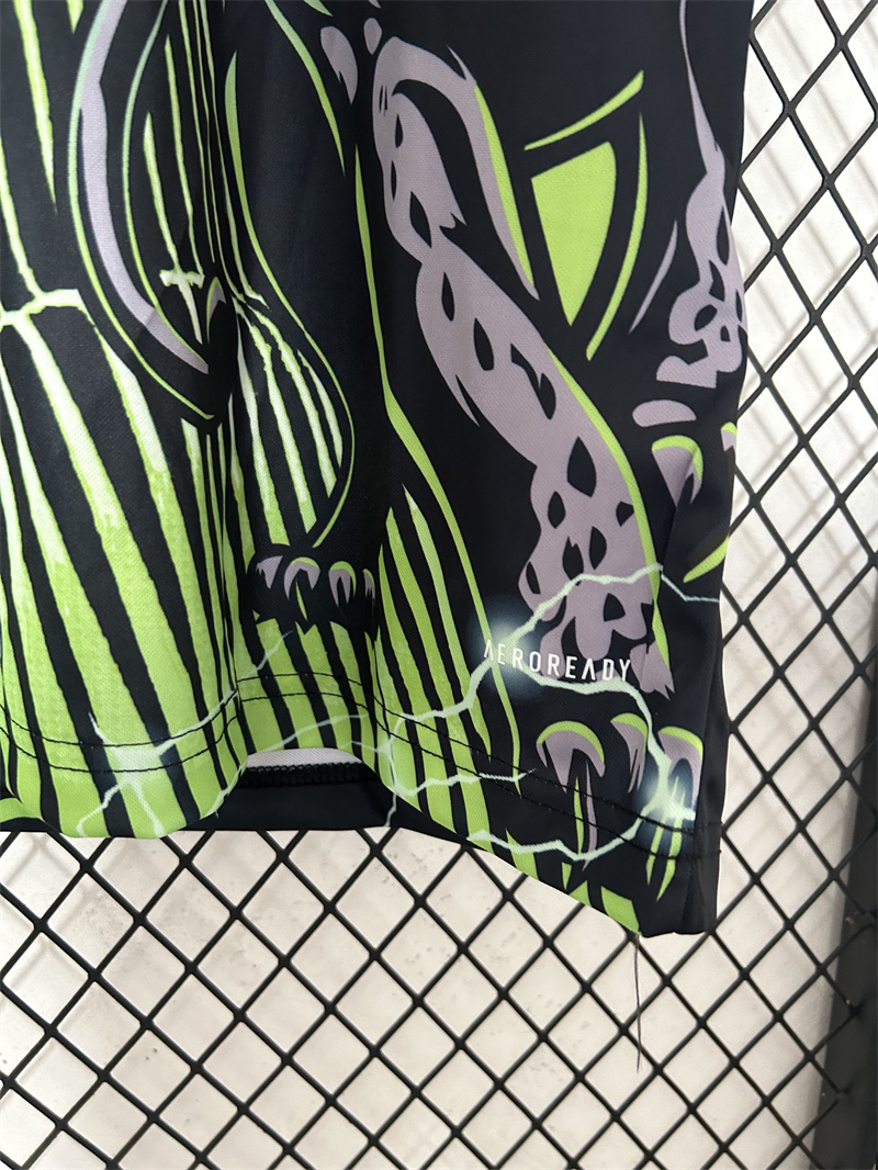 2024/2025 Real Madrid Leopard Edição especial Camisa Verde Qualidade tailandesa 1:1 - Image 5
