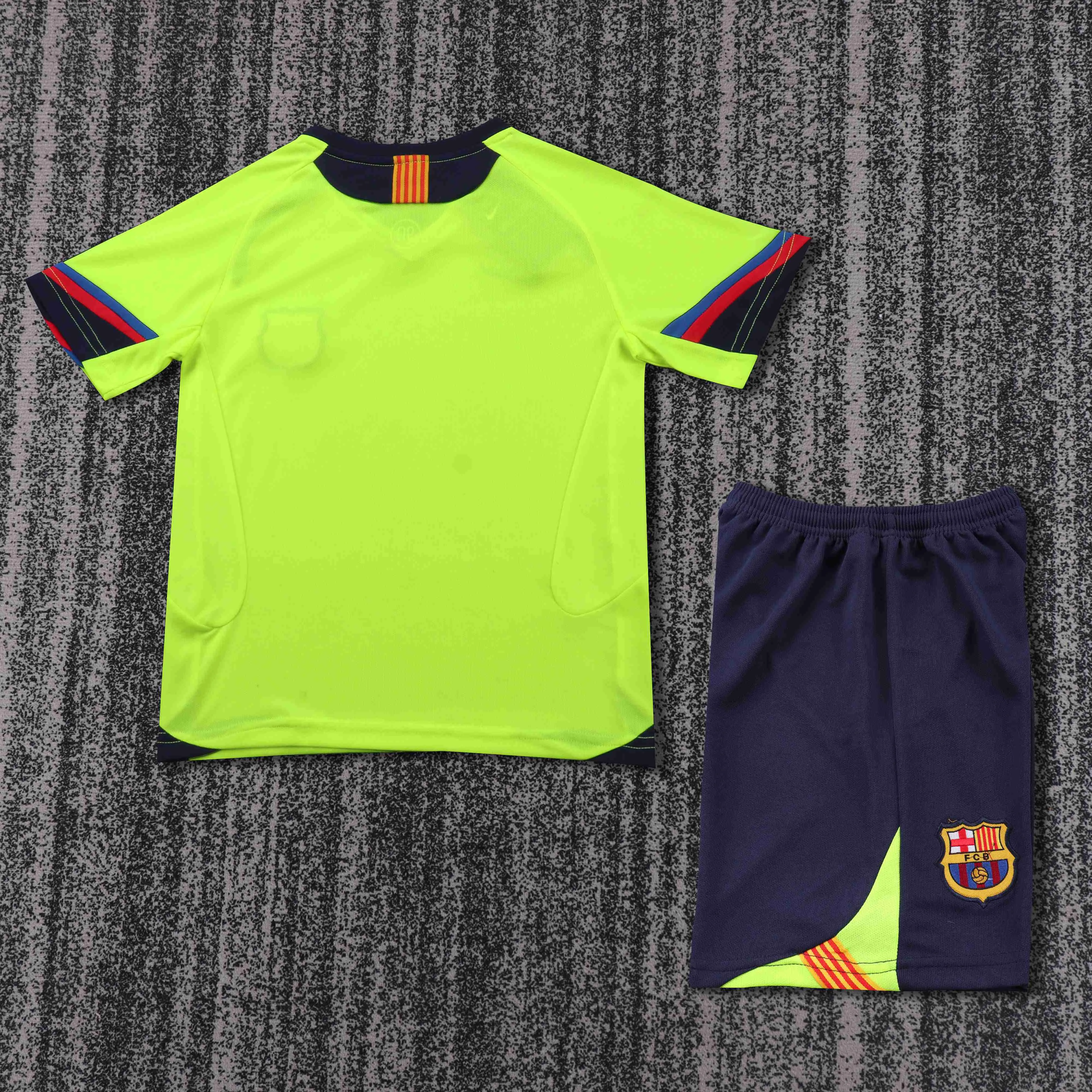 2005-2006 Retro Barcelona Trasferta Maglia da calcio Qualità thai 1:1 Taglia bambino - immagine 2