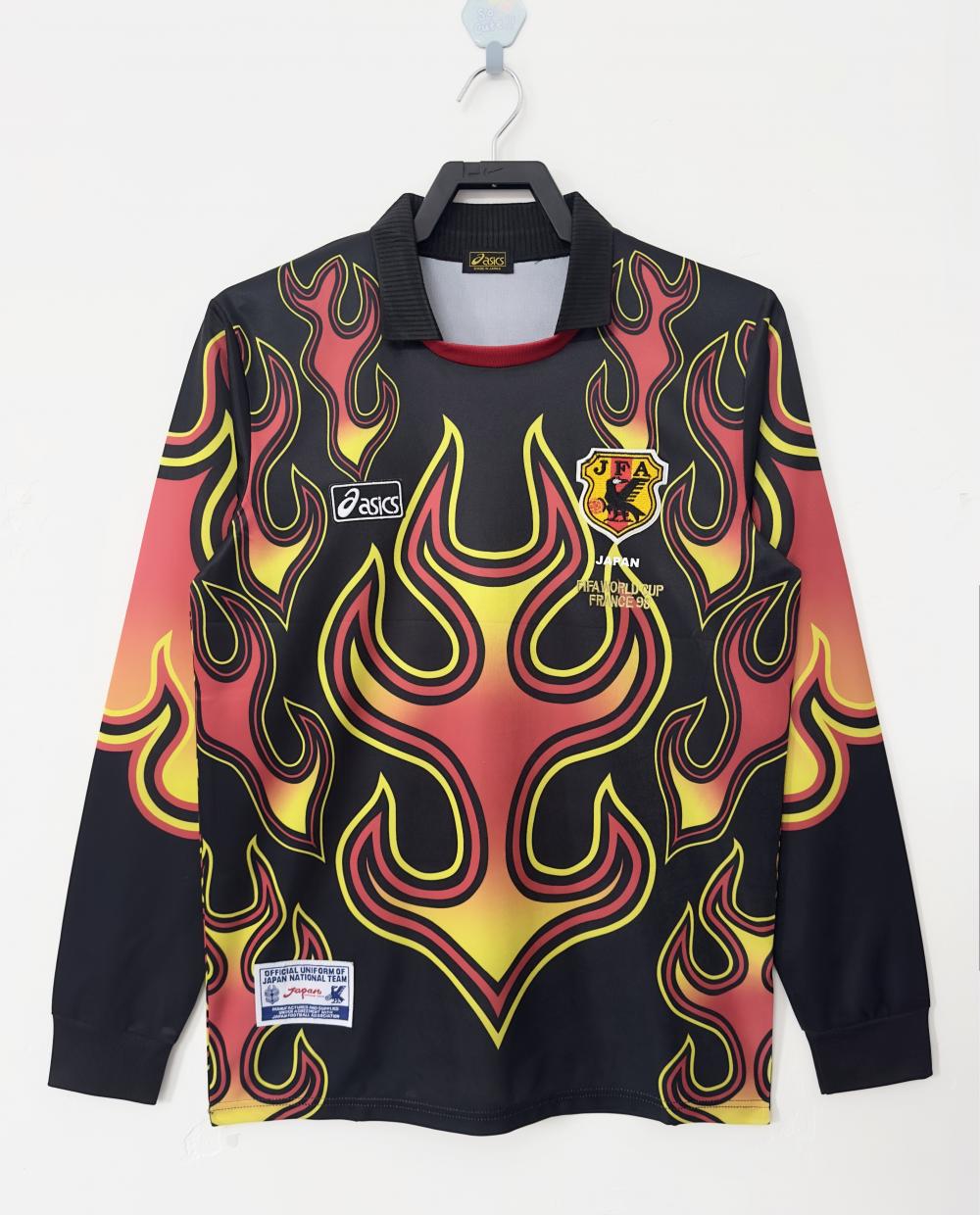 1998 Retro Japón Portero Camiseta de fútbol Manga larga 1:1 Calidad tailandesa