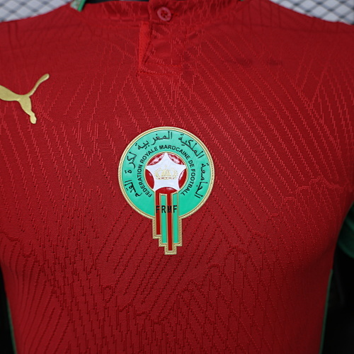 2026 Oyuncu versiyonu Fas Milli takım İç saha Futbol forması 1:1 Tayland kalitesi - Görsel 5