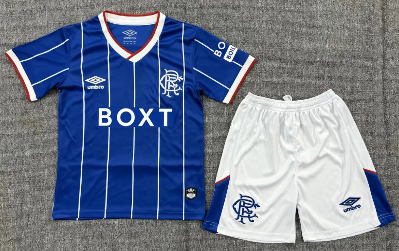 2026/2027 Rangers Домашняя Футбольная футболка Тайское качество 1:1 Детский размер