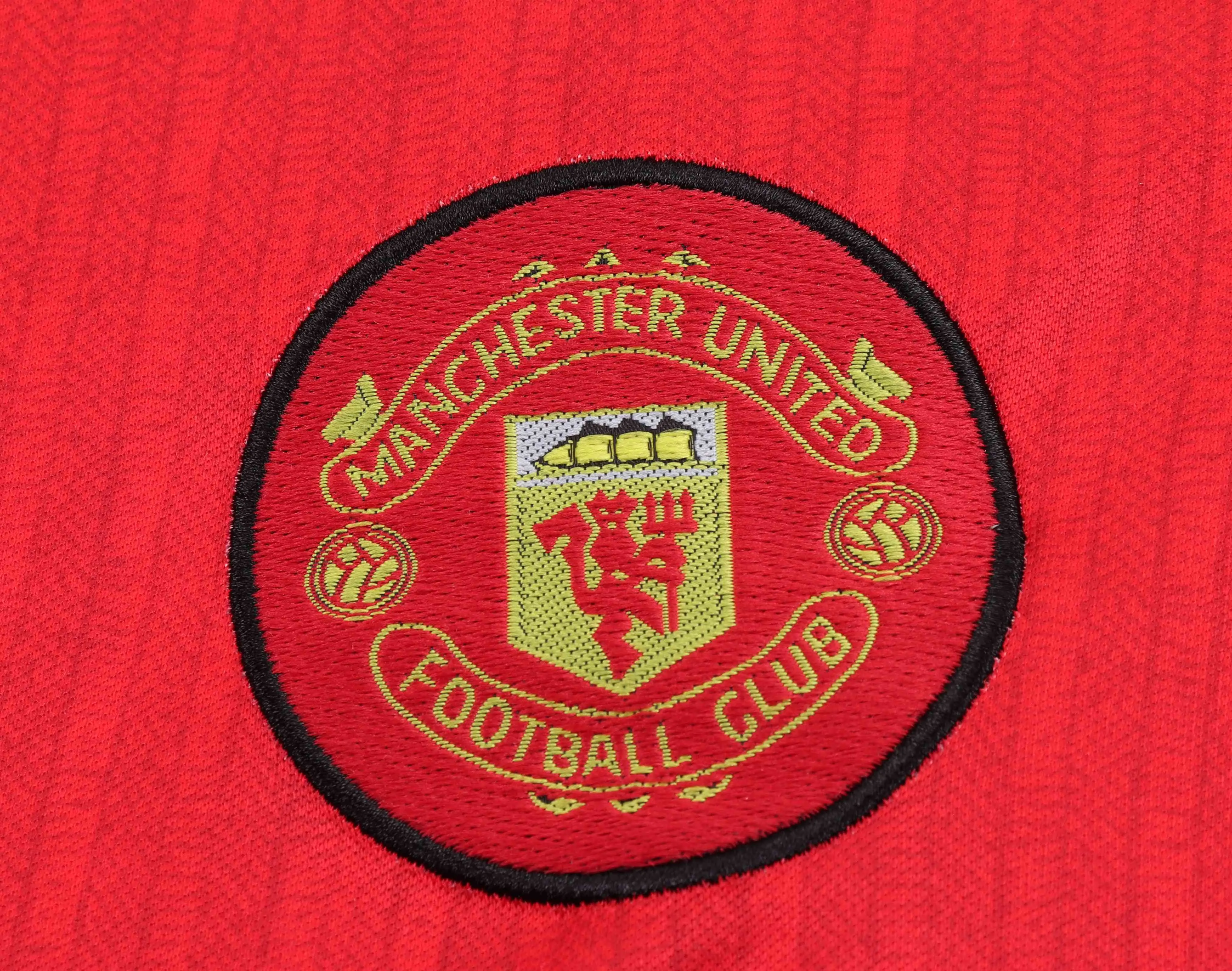 1996-1997 Ретро Manchester United Домашняя Футбольная футболка Тайское качество 1:1 Детский размер — изображение 6