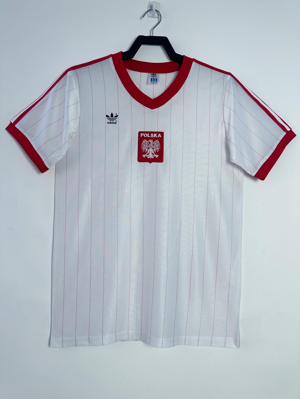 1982 复古 波兰 主场 足球球衣 1:1 泰版品质
