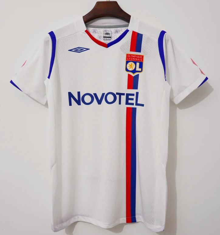 2008/2009 Ретро Lyon Домашняя Футбольная футболка Тайское качество 1:1