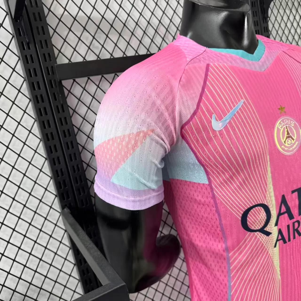 2025/2026 Spelersversie Psg Paris Saint-Germain Speciale editie Roze Voetbalshirt 1:1 Thaise kwaliteit - Afbeelding 5