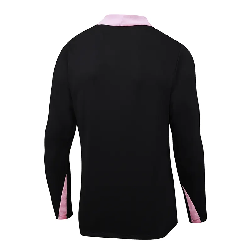 2024/2025 Psg Paris Saint-Germain Chándal media cremallera Negro with Rosa Conjunto - Imagen 5