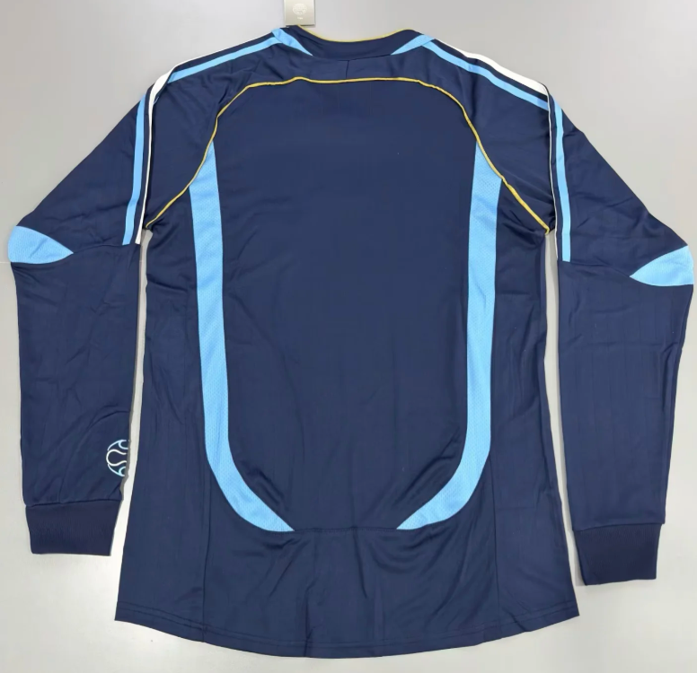 2006 Retro Manica lunga Argentina Nazionale Trasferta Maglia Qualità thai 1:1 - immagine 2