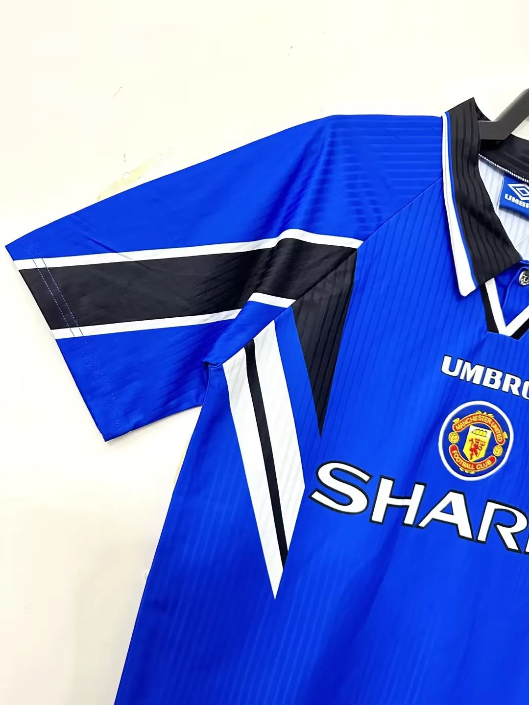 1996/1998 Retrô Manchester United Terceira Fora Camisa de futebol Qualidade tailandesa 1:1 - Image 4