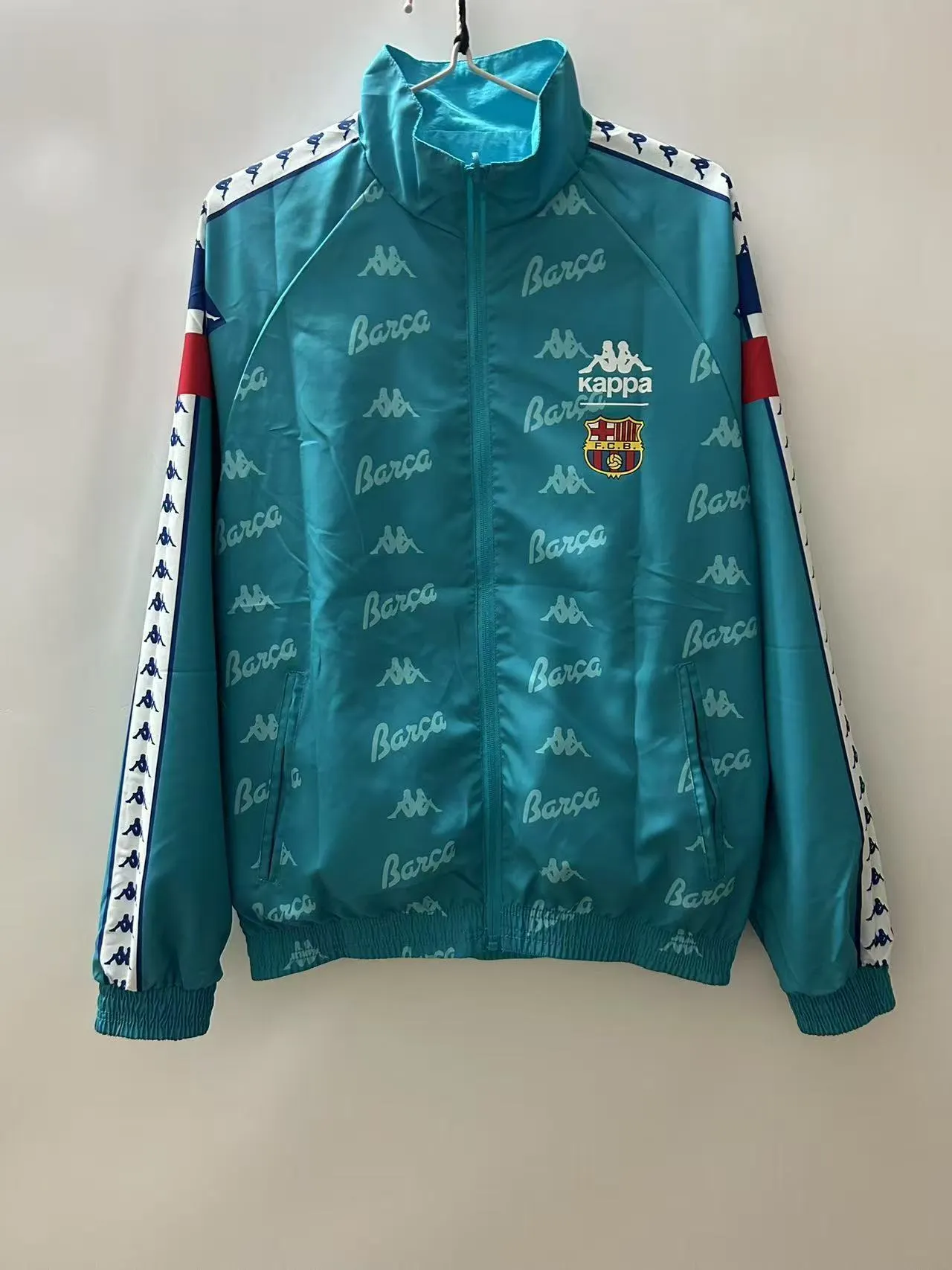 2025/2026 Barcelona Wendbar Windjacke Fußballtrikot 1:1 Thai-Qualität 03 – Bild 2