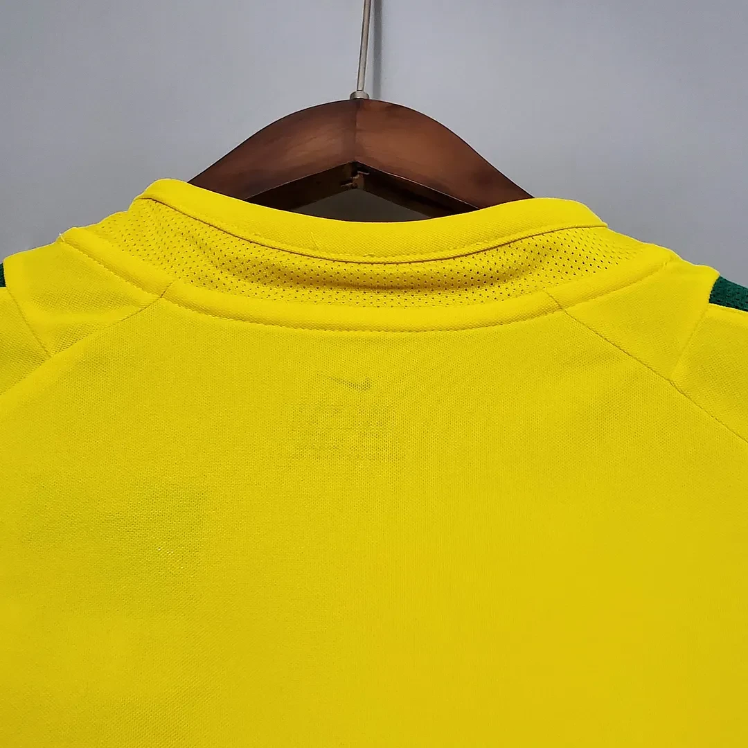 2002 Retro Brazil Soccer Jersey Home - Image 7